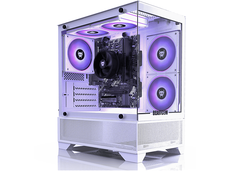 PC Gaming - Beastcom Q3 | Essential Gaming, AMD Ryzen™ 5 3400G, 16 GB RAM, 512 GB SSD, Radeon™ RX Vega 11, Windows 11 Home, Blanco