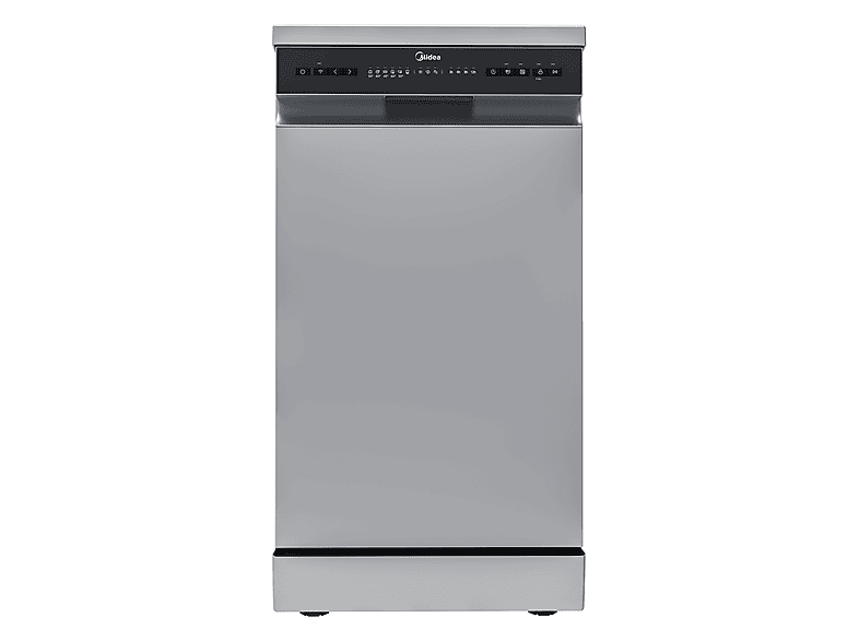 Lavavajillas libre instalación 45 cm - Midea MDWEF1034CSS-WG-EU, 10 servicios, 5 programas, 44,8 cm, Plata