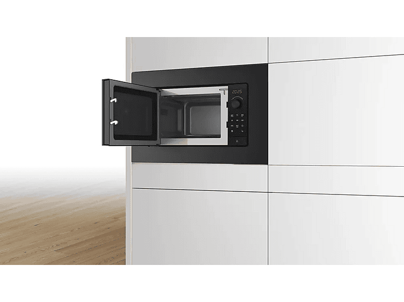 Microondas integrable - Bosch BFL623MB4, 800 W, 5 potencia, 20 l, Negro — foto 4