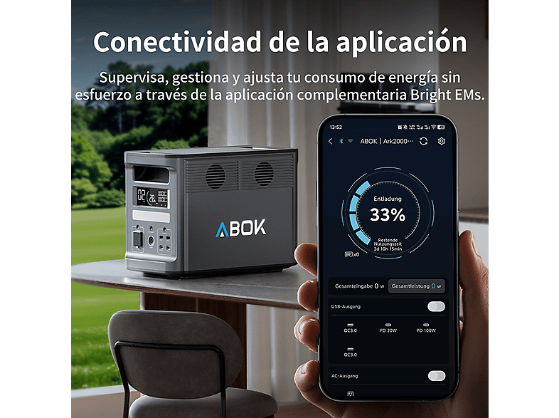 Estación de energía portátil - Abok Ark2000 (ref. 177799931) — foto 10