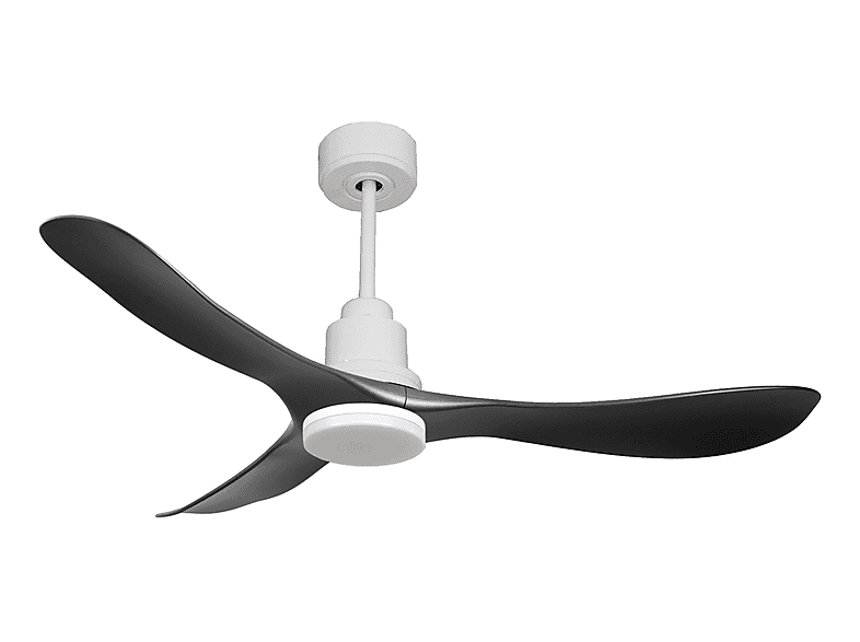 Ventilador de techo - Purline TiomanD132C04LED64452, 18 W, 6 velocidades, Blanco