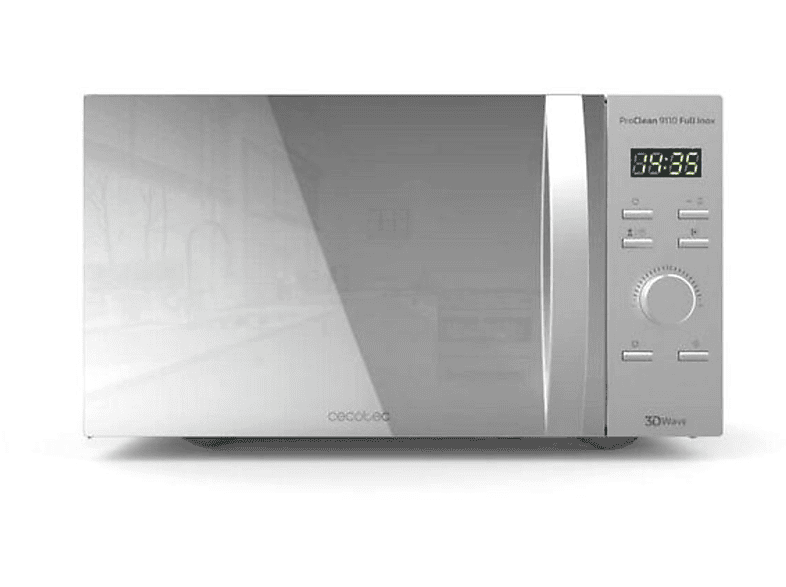 Microondas - Cecotec 0154 PROCLEAN 9110 FULL INOX, 1000 W, 5 potencia, 30 l, Multicolor — foto 1