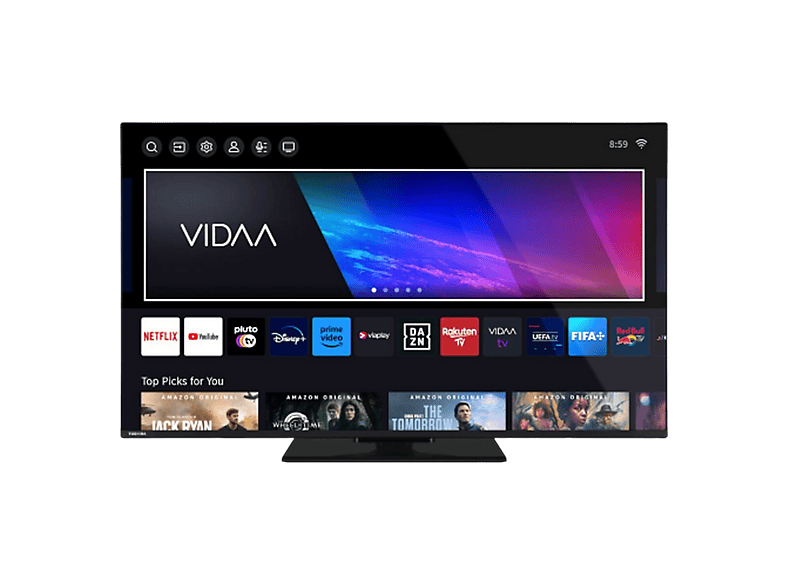 TV DLED 50" - Toshiba 50UV3463DG, UHD 4K, Smart TV, DVB-T2 (H.265), Negro
