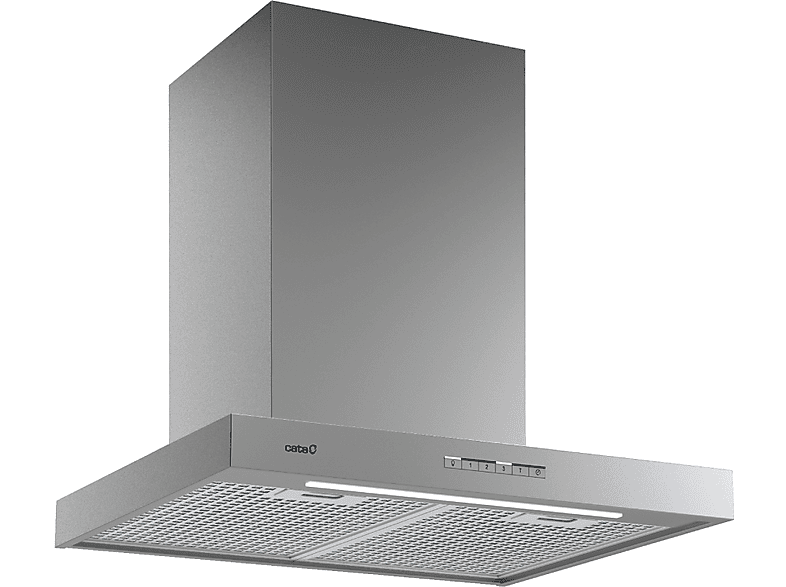 Campana decorativa - Cata SYGMA 6010 X, 4 Niveles, 802 m³/h, 60 cm, 280W, Tira de luz LED, Inox — foto 3