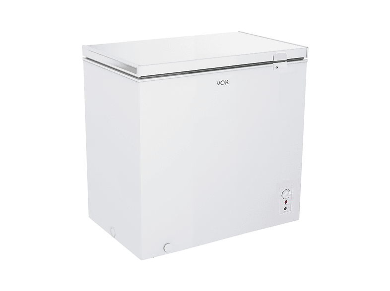 Congelador horizontal - Vok EVF-194CDEW, Capacidad 194 l, Función dual, Cerradura, 83,5 cm, Blanco