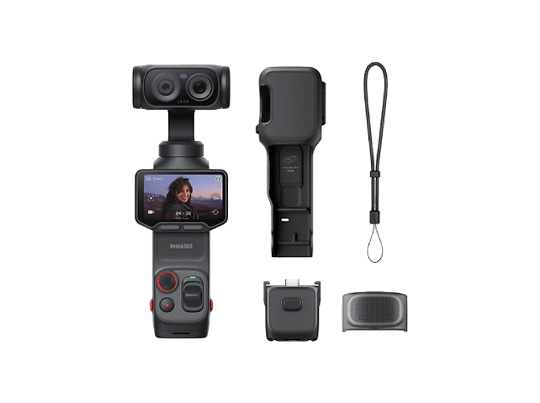 Cámaras deportivas - Insta360 Luna Ultra Standard Bundle, 8K, 240 min Autonomía, Apertura F1.8, Sensor CMOS 1/1.3", Negro