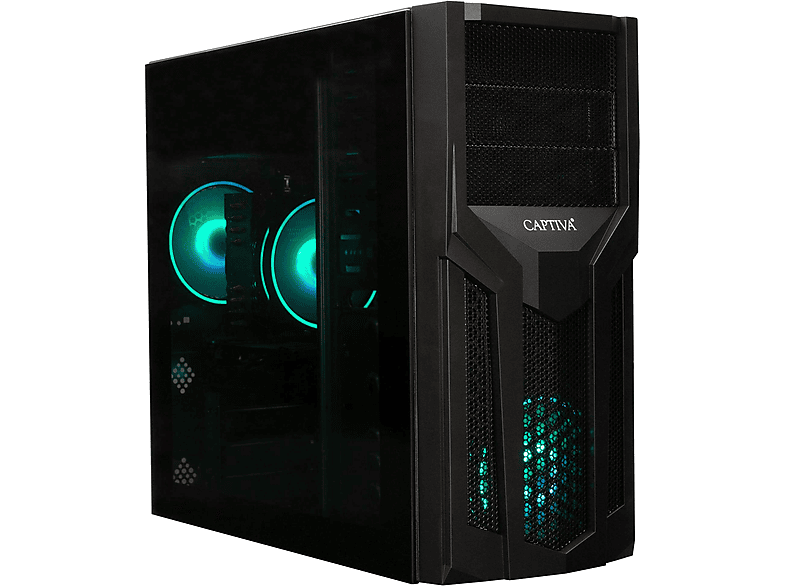 PC gaming - Captiva Advanced Gaming R92-299, AMD Ryzen 7 5700X, 8 Núcleos, 32 GB RAM, 1 TB SSD, GeForce RTX™ 5060, Windows 11 Home, Negro