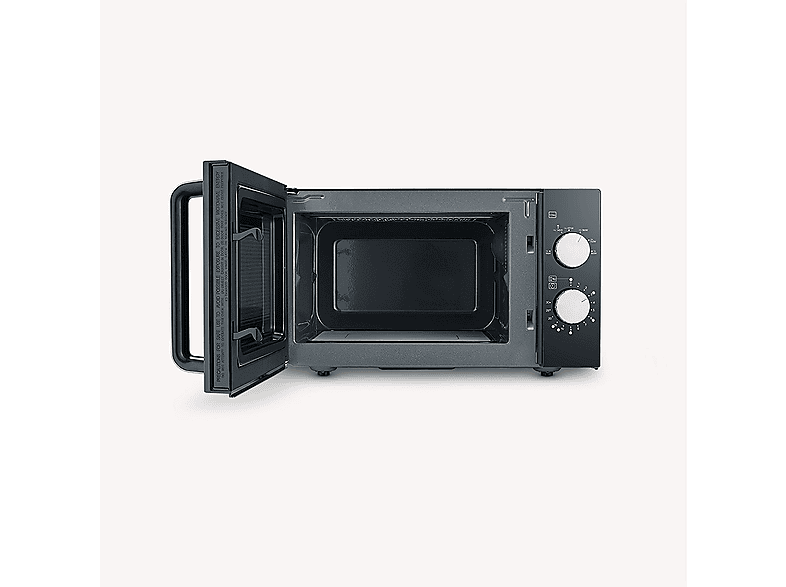Microondas con base de vidrio - Severin MW 7761, 800 W, 6 potencia, 20 l, Negro — foto 2