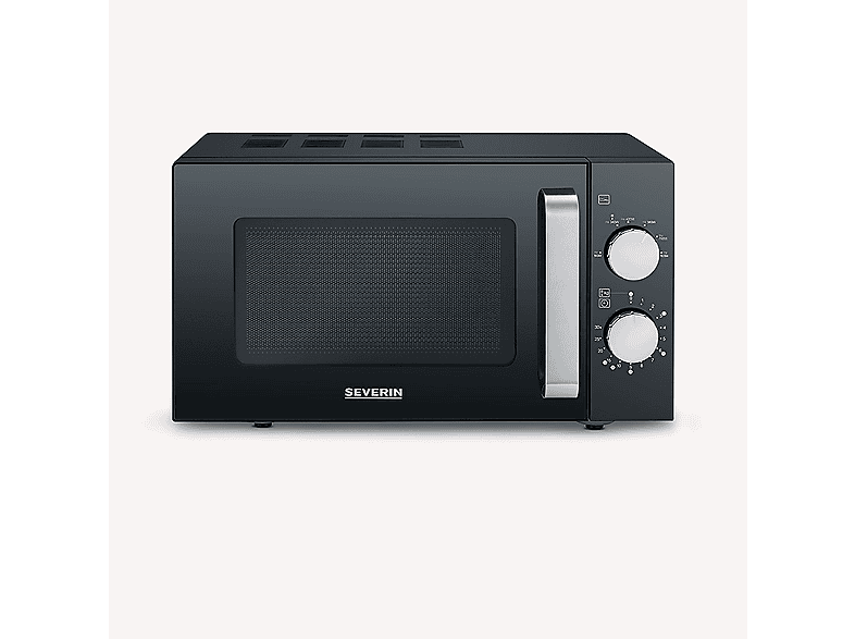 Microondas con base de vidrio - Severin MW 7761, 800 W, 6 potencia, 20 l, Negro — foto 7