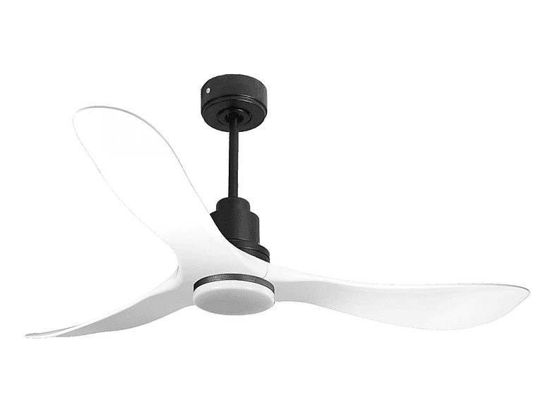 Ventilador de techo - Purline TongaD132C04LED64621, 18 W, 6 velocidades, Negro