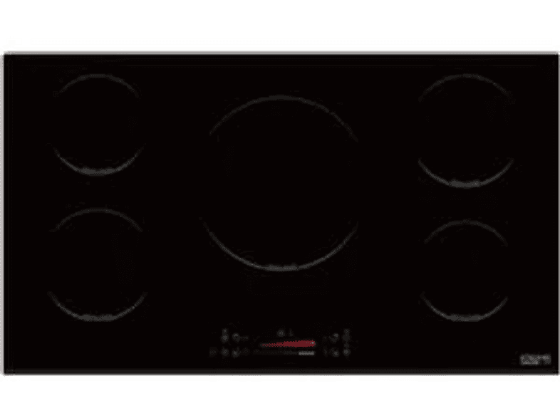 Placa de inducción - Kromsline KVI-5F-900BK, 5 Fuegos zonas, 900 mm, Negro