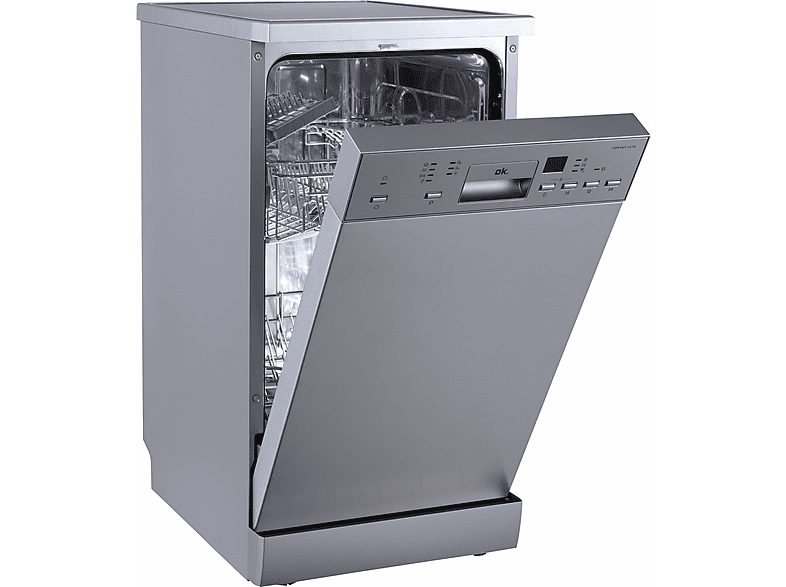 Lavavajillas - OK . ODW 4551-1 E FS, Libre Instalación, 45cm Ancho, 7 Programas, Silver — foto 4