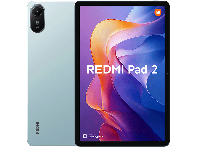 Tablet - Xiaomi Redmi Pad 2, WI-FI, 11" WQHD, 8 GB RAM, 256 GB, MediaTek G100-Ultra, Verde menta
