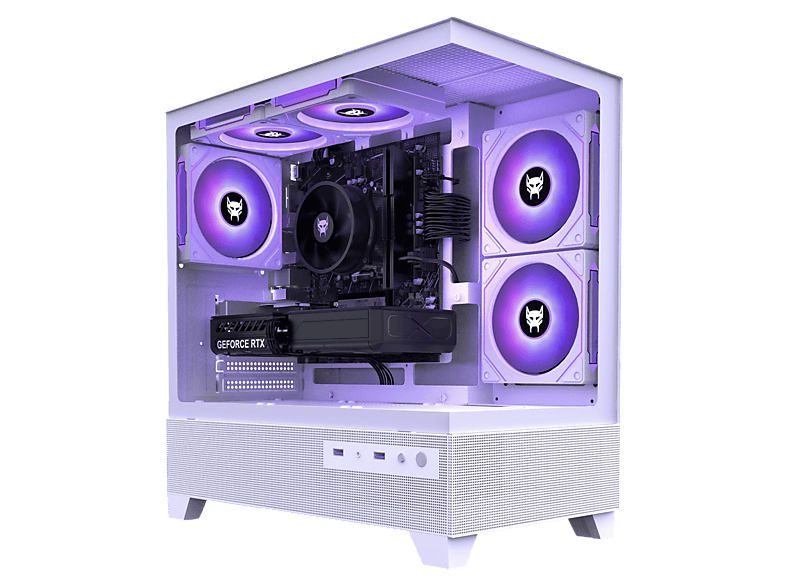 PC Gaming - Beastcom Q5 | Pro Gaming, AMD Ryzen™ 7 5700X, 16 GB RAM, 1 TB SSD, GeForce RTX™ 5060, Windows 11 Home, Blanco