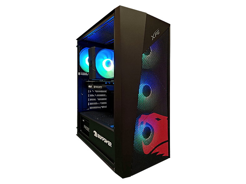 PC Gaming - Ibuypower Fighter Soldier X Lite, AMD Ryzen 5 5500, 16 GB RAM, 1 TB SSD, GeForce RTX™ 3050, Windows 11 Pro, Negro