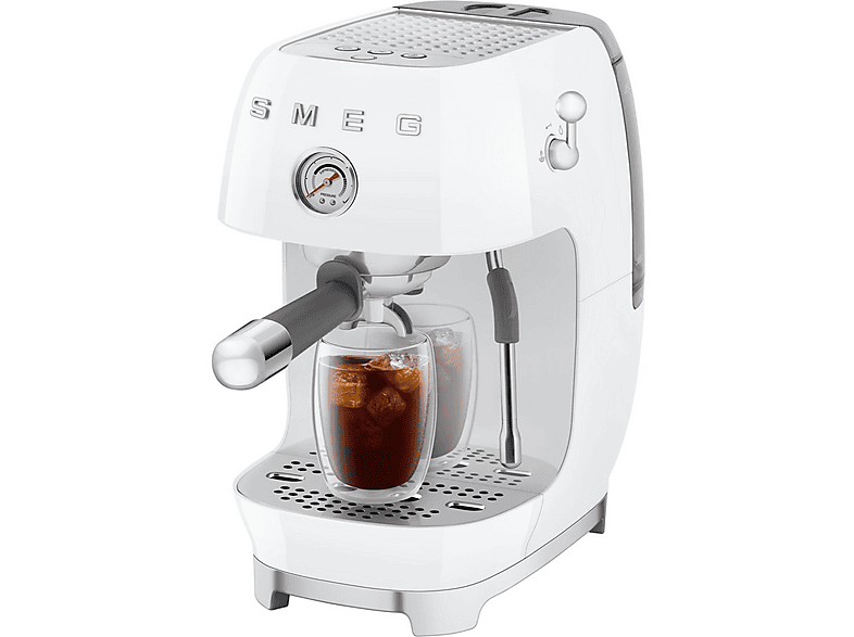 Cafetera espresso - Smeg ECF03WHEU, 15 bar, 1650 W, Blanco — foto 8