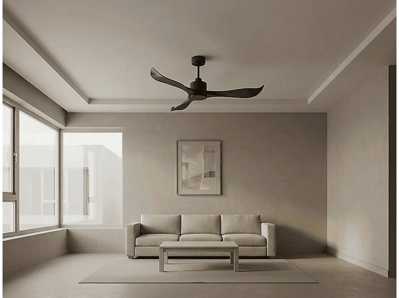Ventilador de techo - Purline TrawanganD132C0365187, 6 velocidades, Negro — foto 7