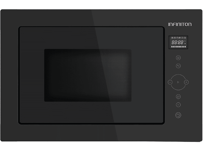 Microondas integrable - Infiniton IMW-GBK25, 900W, 25 l, Encastrable, Negro — foto 1