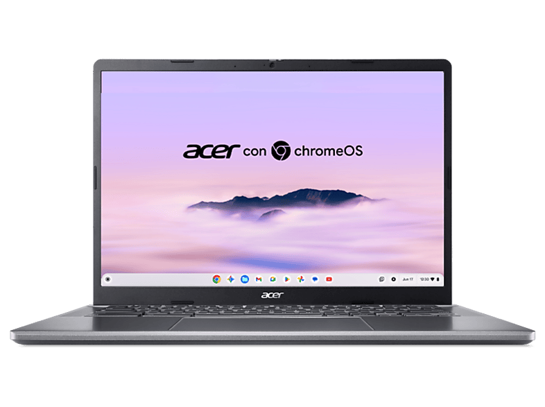 Portátil - Acer Chromebook Plus 514 CB514-3H con Gemini, 14" WUXGA, AMD Ryzen™ 5 7520C, 8GB RAM, 256GB SSD, Radeon™ Graphics, Google Chrome OS