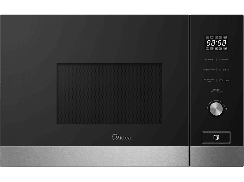 Microondas con grill integrable - Midea MBMTG820H-X, 800 W, 7 potencia, 20 l, Negro — foto 1