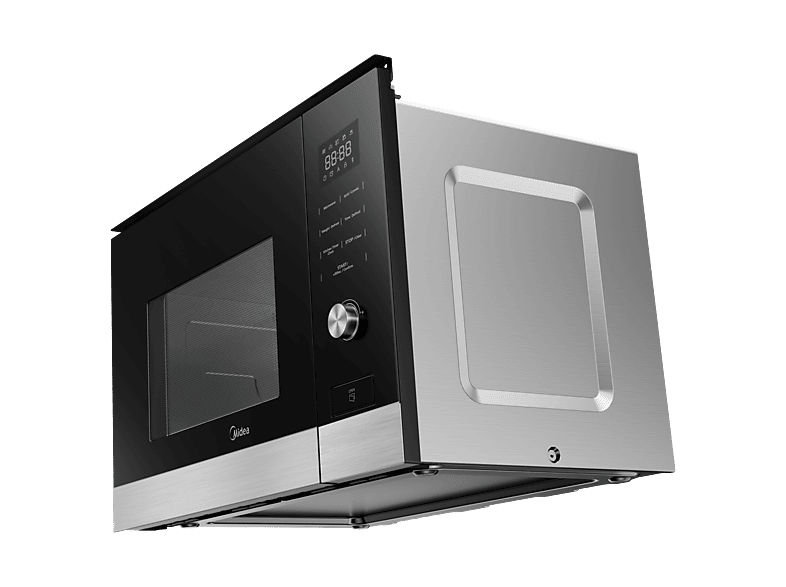 Microondas con grill integrable - Midea MBMTG820H-X, 800 W, 7 potencia, 20 l, Negro — foto 3