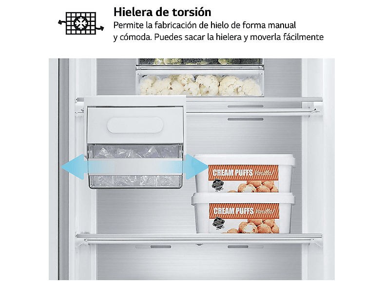Congelador vertical - LG GFM61MCCSF, 324 l, 186 cm, No Frost, LinearCooling™, Negro — foto 8