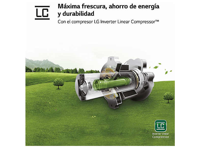 Congelador vertical - LG GFM61MCCSF, 324 l, 186 cm, No Frost, LinearCooling™, Negro — foto 13