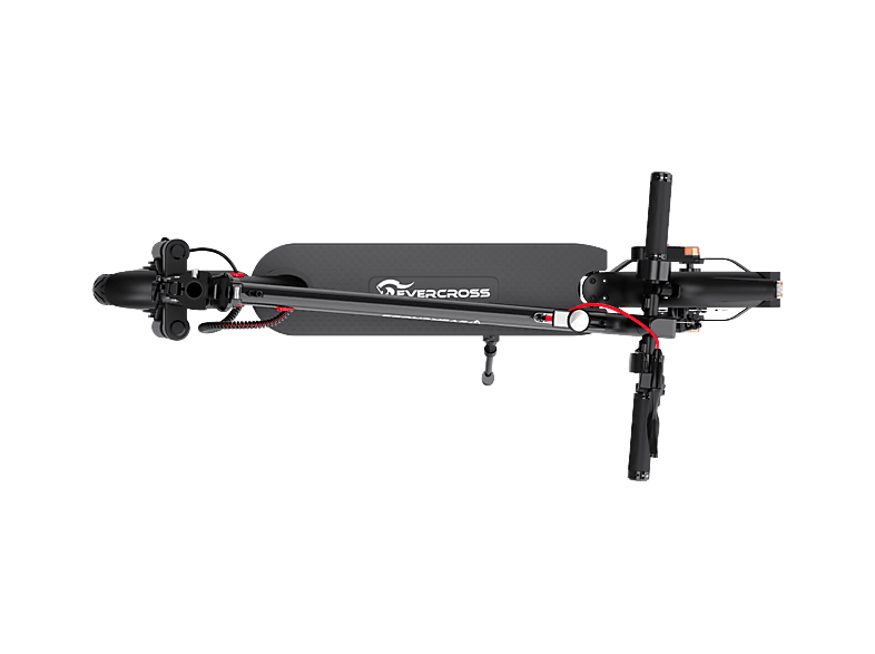 Patinete eléctrico - Evercross Tech EV85F homologado, Pot. máx. 350 W, Carga máx. 120 kg, 7800 mAh, Negro rojo — foto 3