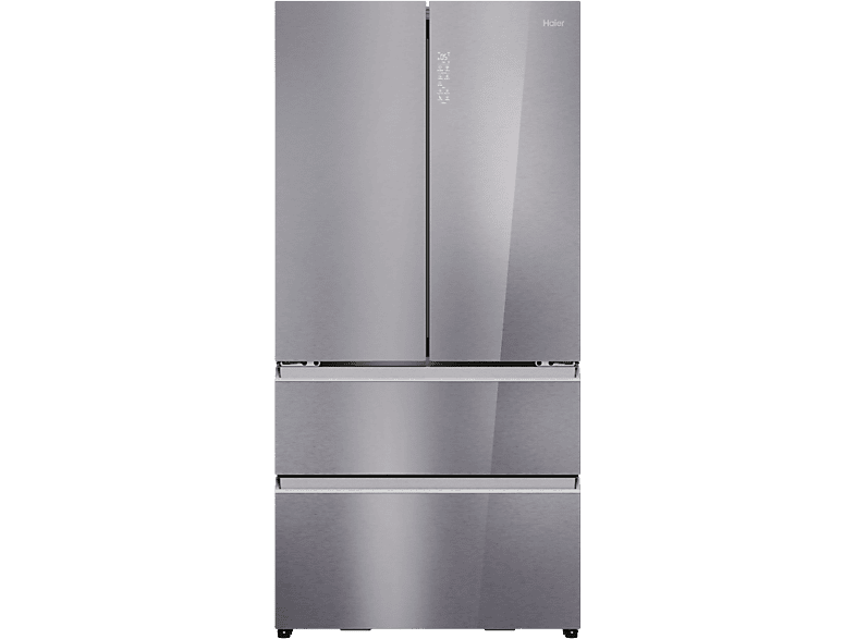 Frigorífico americano - Haier FD 90 Series 7 HFR79F19EFGK Cristal, No Frost, 190 cm, 703 l, Fabricador de hielo, My Zone, Cristal Zafiro