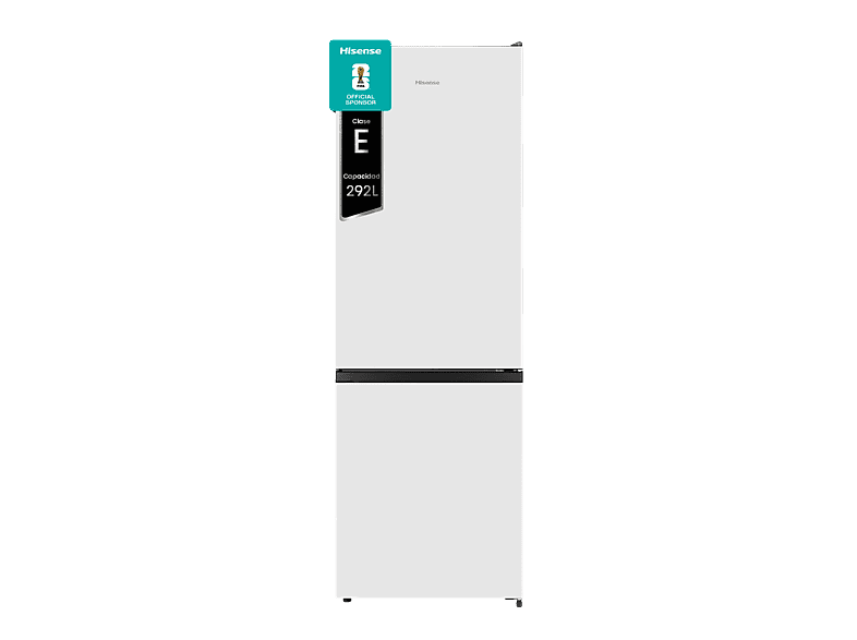 Frigorífico combi - Hisense RB372N4AWE, Total No Frost, 178.5 cm, 292 l, Iluminación LED, Super Freeze, Blanco