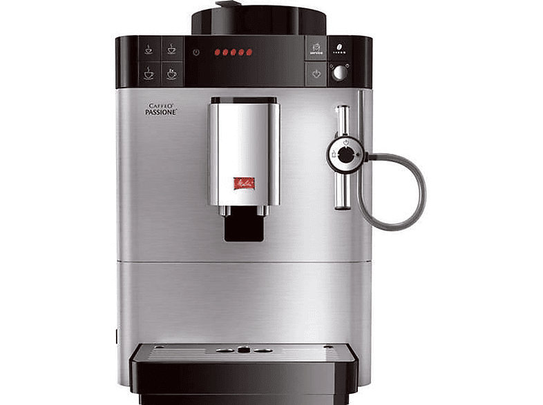 Cafetera express - Melitta Caffeo Passione, 15 bar, 1400 W, 2 tazas, Plata — foto 1