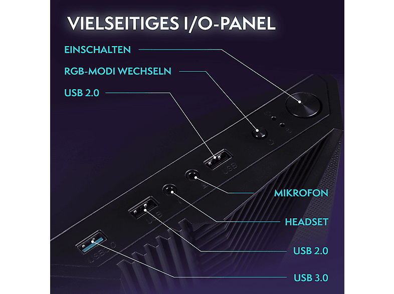 Pack PC Gaming - Vibox I-72, Ryzen 3 3200G, 8 GB RAM, 480 GB SSD, Radeon™ RX Vega 8, Linux, Monitor 22 " Full-HD, Negro — foto 5