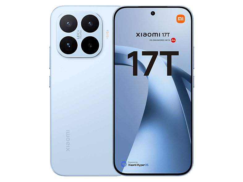 Móvil - Xiaomi 17T, Azul, 256GB, 12GB RAM, 6.59" POLED, MediaTek Dimensity 8500 - Ultra de 4 nm, 6500mAh