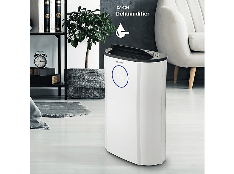 Deshumidificador - Clean Air Optima CA-704, 5 l, 40 m², Blanco — foto 7