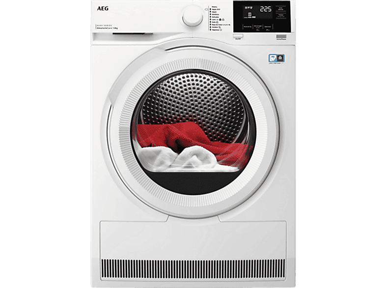 Secadora bomba de calor - AEG TR818A2OB, SensiDry, 8 kg, 10 programas, Blanco — foto 6