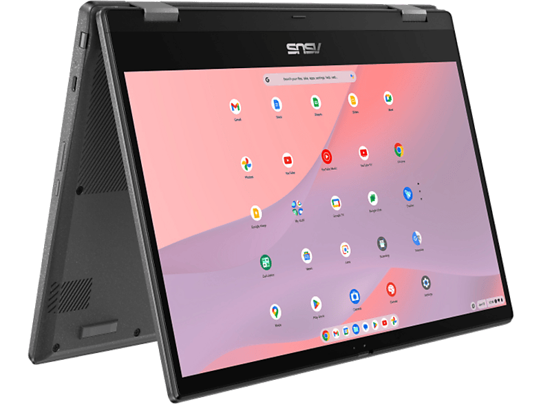 Portátil - ASUS Chromebook Flip CL1402FM2A-EC0192, 14" FHD, MediaTek Kompanio 520, 8GB RAM, 128GB eMMC, Mali-G52, Google Chrome OS, Incl Pen