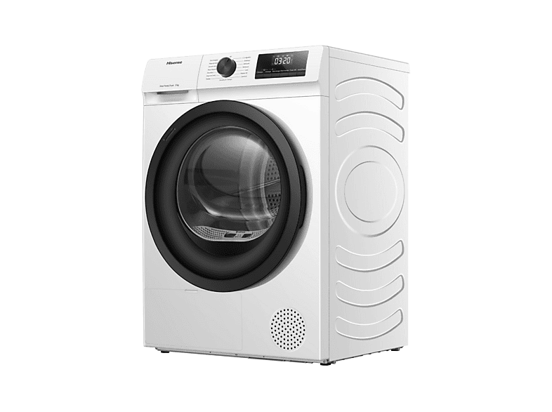 Secadora bomba de calor - Hisense DHQE800BW2 , Eléctrico, 8 kg, 16 programas, Blanco — foto 4