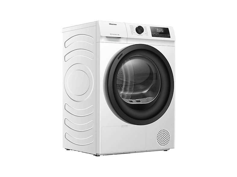 Secadora bomba de calor - Hisense DHQE800BW2 , Eléctrico, 8 kg, 16 programas, Blanco — foto 5