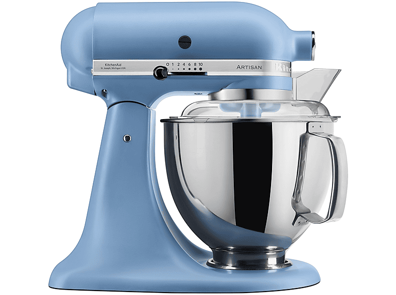 Robot de cocina - KitchenAid 5KSM175PSEVB, 300 W, 4,8 l, Azul — foto 1