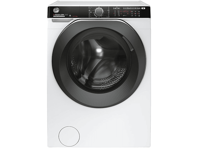 Lavadora secadora - Hoover H-WASH&DRY 500 HDP 4149AMBC/1-S, 14kg+9kg, 1400rpm, Wi-Fi, Vapor, Inverter, Blanco