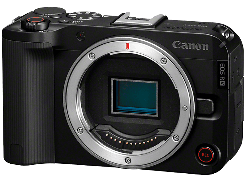 Cámara EVIL - Canon EOS R50 V, 24.2 megapixel, Pantalla táctil LCD TFT en color 7.5 cm, Wi-Fi, 4K a 60p, Dual Pixel CMOS Auto Focus, Negro