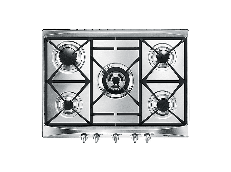 Placa de gas - Smeg Cucina SR275XGH2, 5 zone(s) zonas, 68,5 cm — foto 1