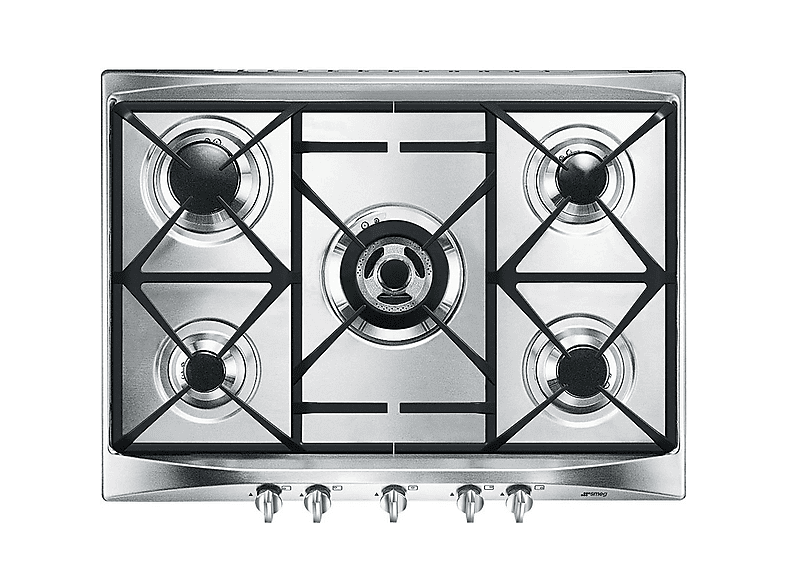 Placa de gas - Smeg Cucina SR275XGH2, 5 zone(s) zonas, 68,5 cm — foto 3