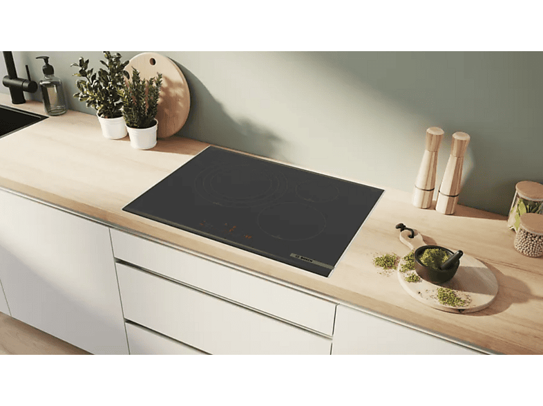 Placa inducción - Bosch PID775HC1E, 3 zonas, DirectSelect, PerfectFry Plus, 70 cm, Negro — foto 4