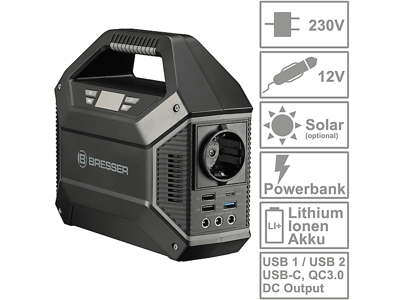 Generador de energía - Bresser KIT Bat + P.S, 155 W — foto 2