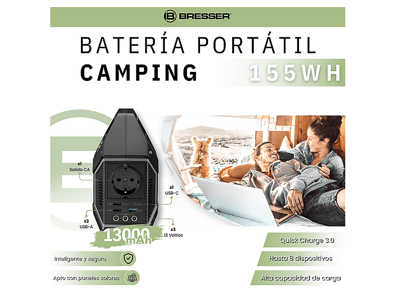 Generador de energía - Bresser KIT Bat + P.S, 155 W — foto 4