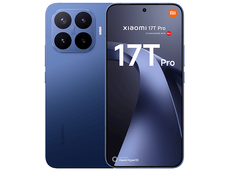 Móvil - Xiaomi 17T Pro, Azul, 512 GB, 12 GB RAM, 6.83" pOLED, MediaTek Dimensity 9500, 7000 mAh