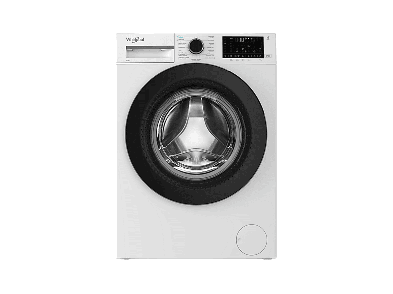 Lavadora carga frontal - Whirlpool WAM 07WB SPT, 10 kg, 1400 rpm, 15 Programas, Tecnología 6th Sense, Adaptative Wash, Blanco