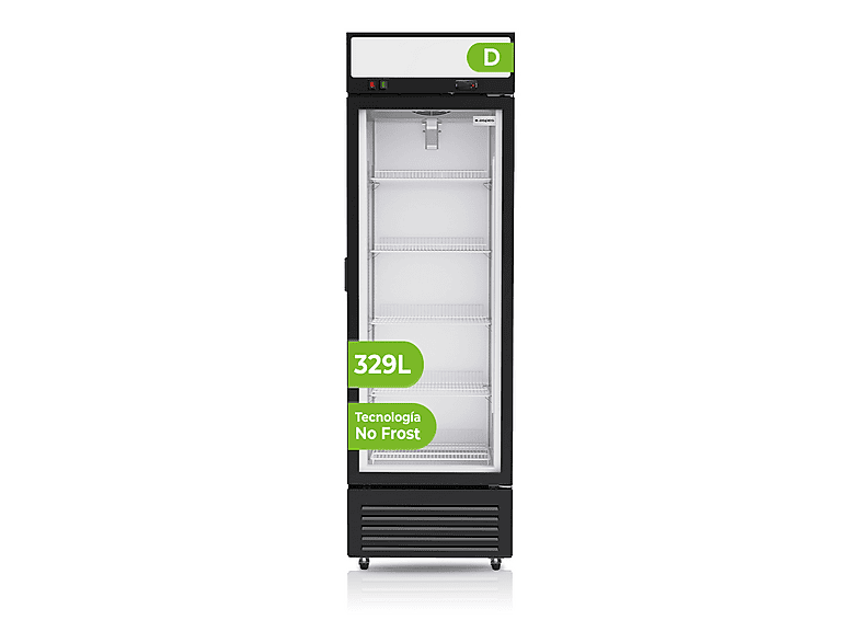 Congelador vertical - Aspes ACVH2601ENF, 329 l, 199 cm, Negro