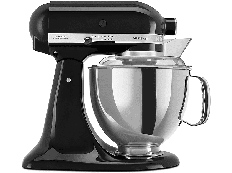 Robot de cocina - KitchenAid 5KSM175PSEOB, 300 W, 4,8 l, Negro — foto 1